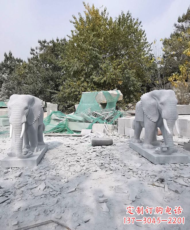 辽阳优雅精美大象石雕