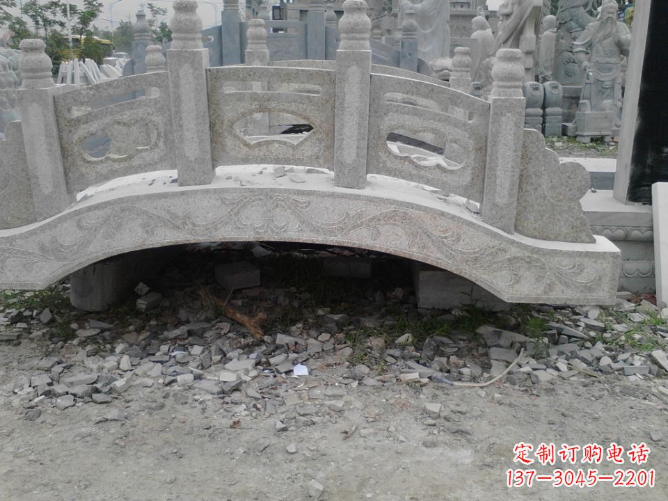 辽阳精美石桥雕塑,点缀庭园之美