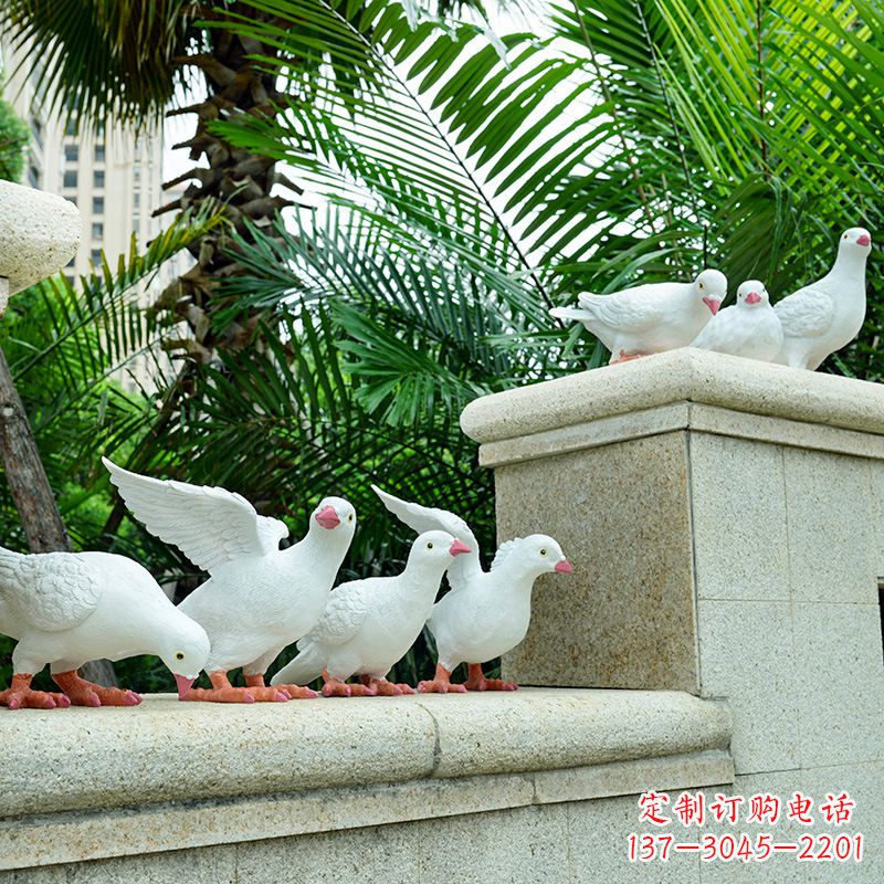 辽阳雕塑鸽子