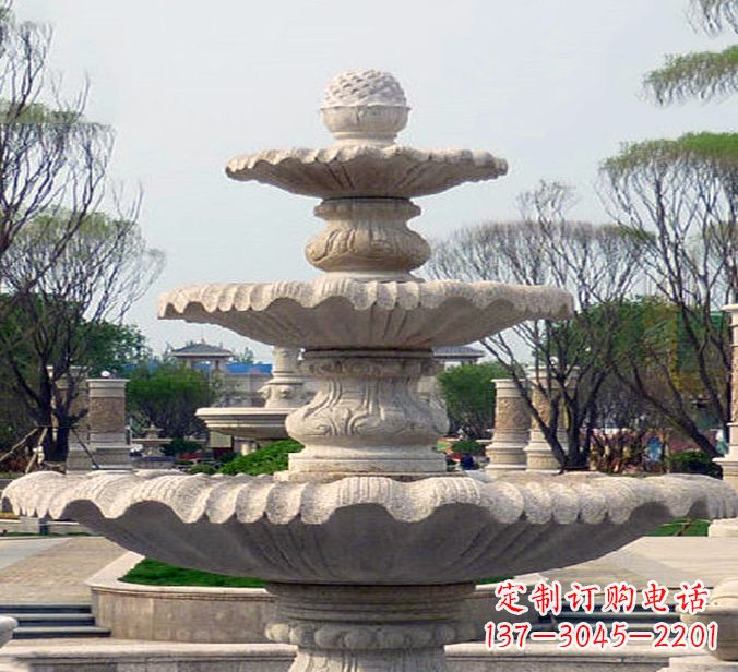 辽阳狮子头花钵雕塑
