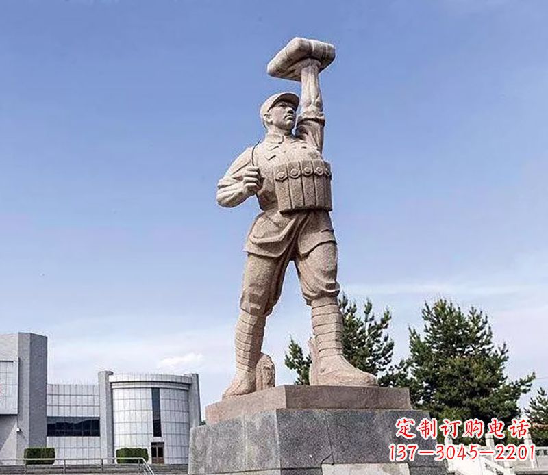 辽阳董存瑞石雕——手工精制的艺术之作