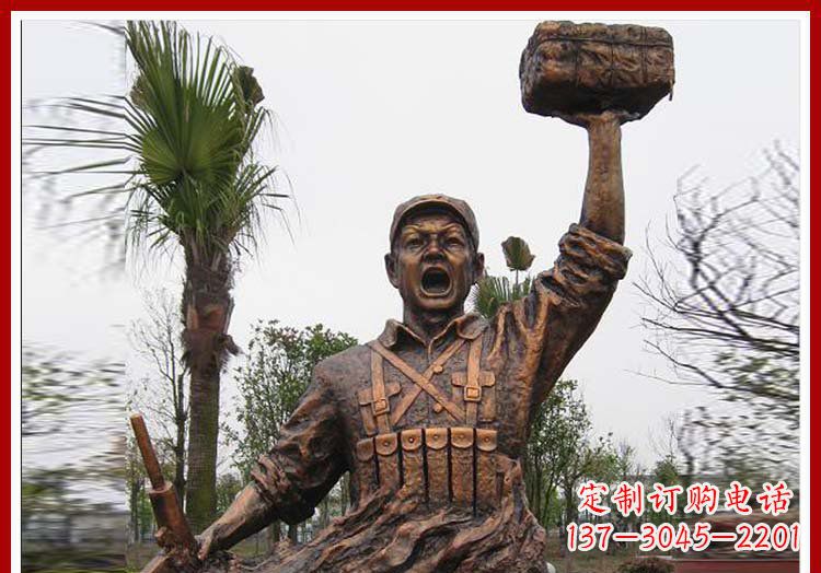 辽阳董存瑞英雄模范铜雕——艺术之美的匠心细作