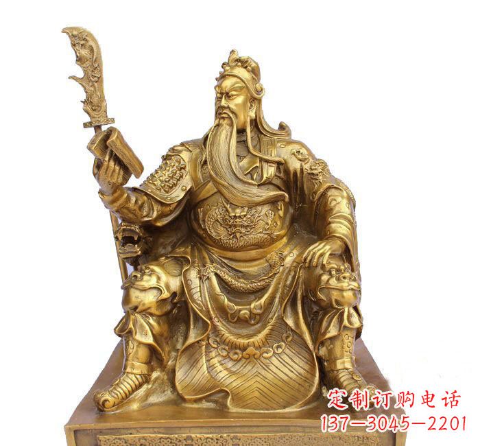 辽阳精美关公铜雕