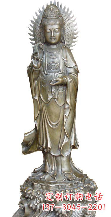 辽阳渡海观音铜雕