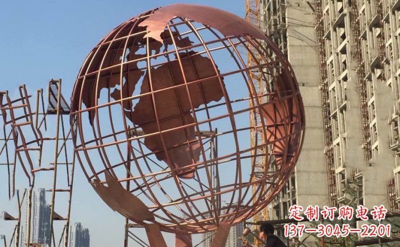 辽阳锻铜不锈钢地球雕塑