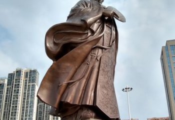 辽阳珍贵的雕塑艺术--诸葛亮卧龙先生