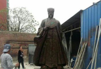 辽阳典雅大型立式诸葛亮铜雕