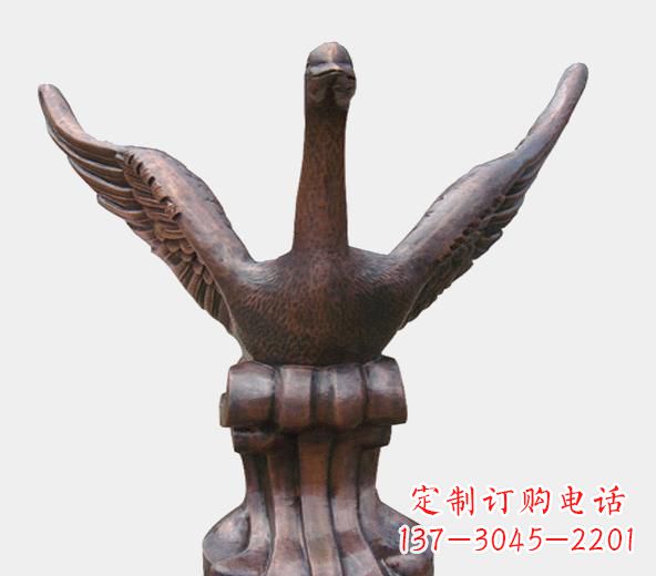 辽阳高级锻铜天鹅雕塑