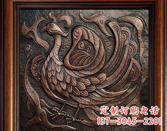 辽阳锻铜朱雀雕塑