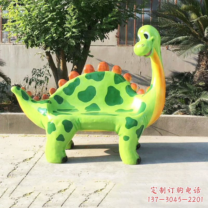 辽阳玻璃钢恐龙雕塑座椅