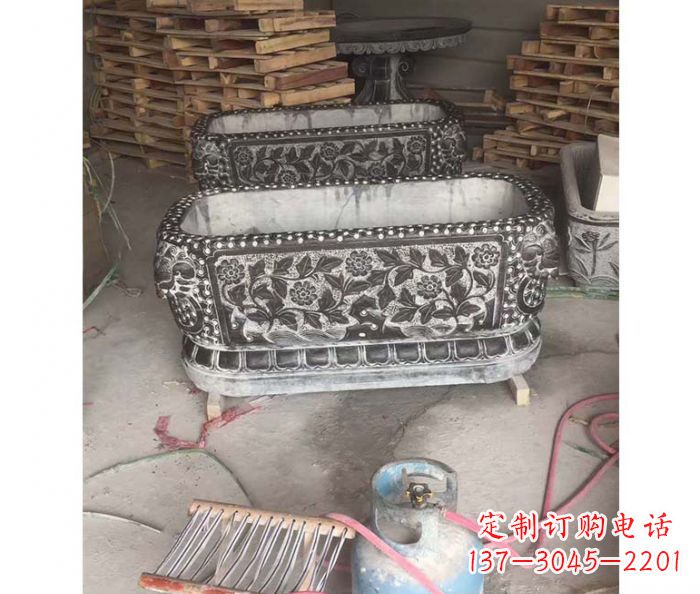 辽阳仿古石水缸雕塑