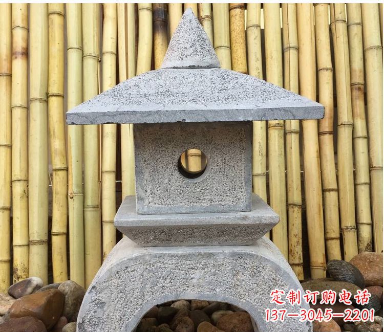 辽阳仿古公园照明石灯笼石雕 (3)