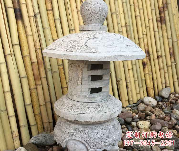 辽阳仿古公园照明石灯笼石雕