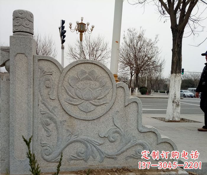 辽阳仿古护城河石栏板雕塑
