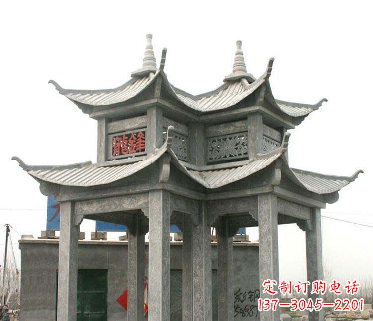 辽阳仿古凉亭石雕艺术品