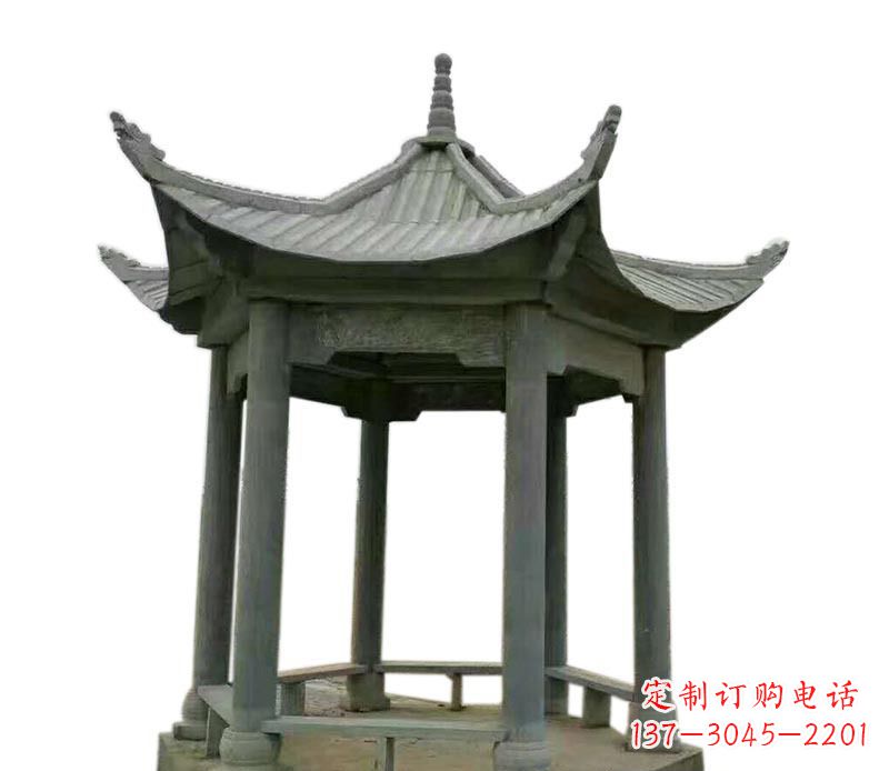 辽阳仿古石雕凉亭