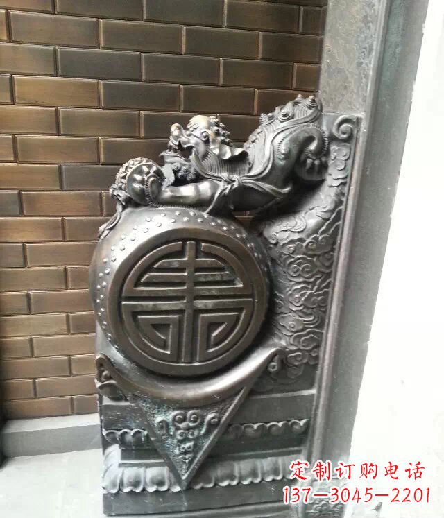辽阳仿古门墩铜雕