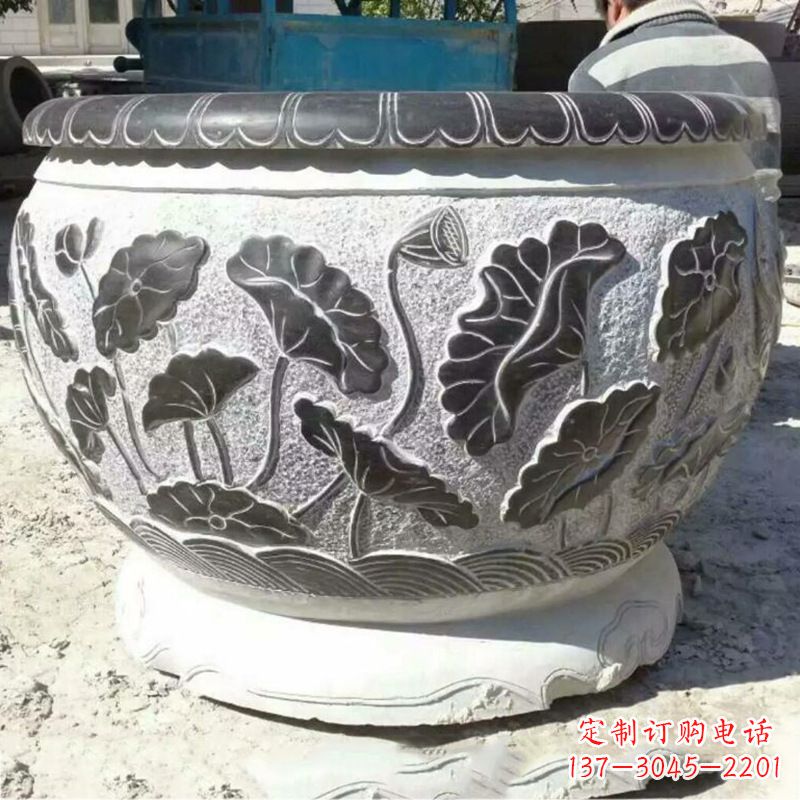 辽阳仿古青石做旧水缸