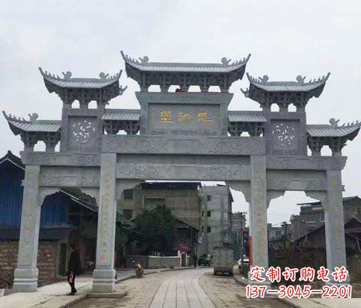 辽阳精美牌坊石雕