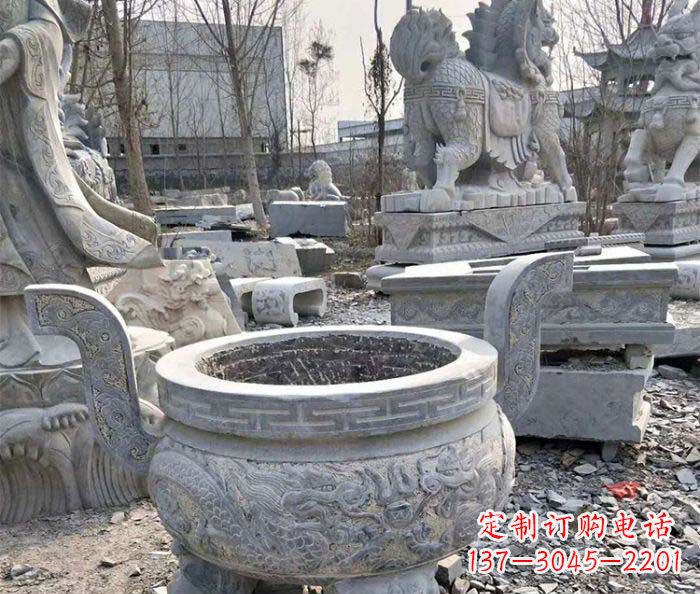 辽阳仿古精美石雕香炉