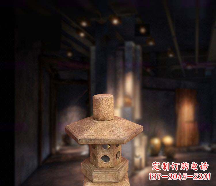 辽阳精美仿古石灯雕塑