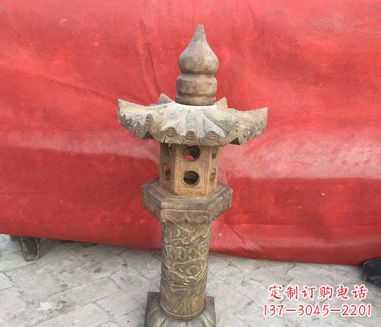 辽阳传统风格石灯雕塑