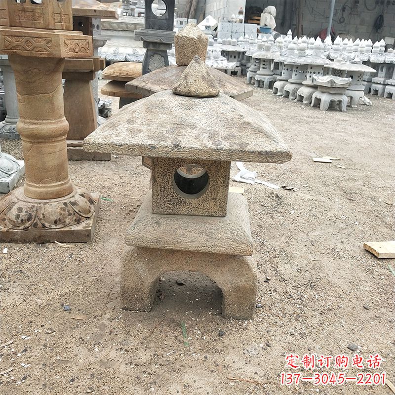 辽阳精美仿古石雕灯笼雕塑
