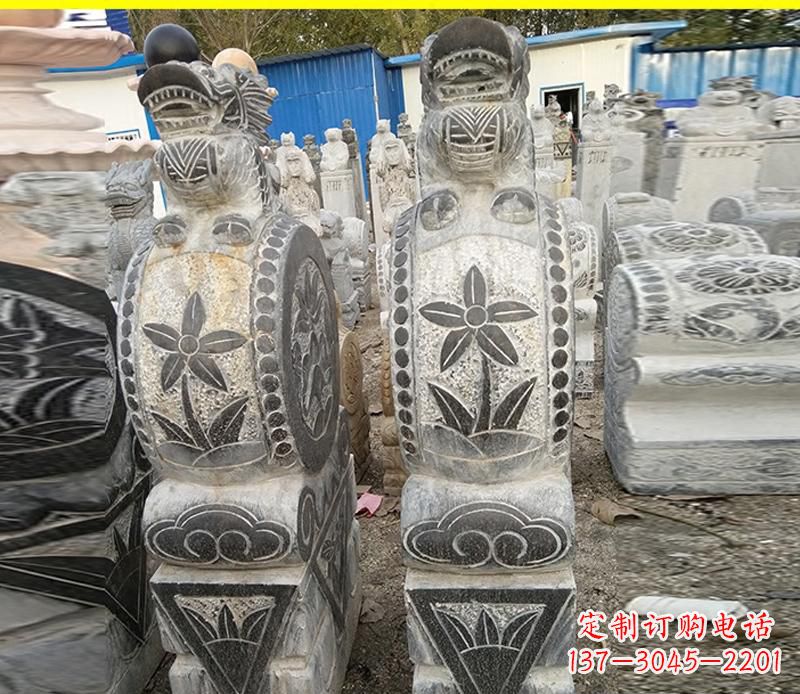 辽阳仿古石门墩雕塑