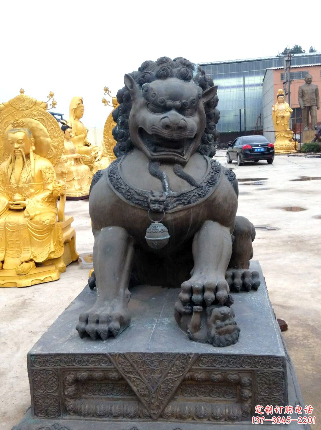 辽阳精美仿古铜狮子雕塑
