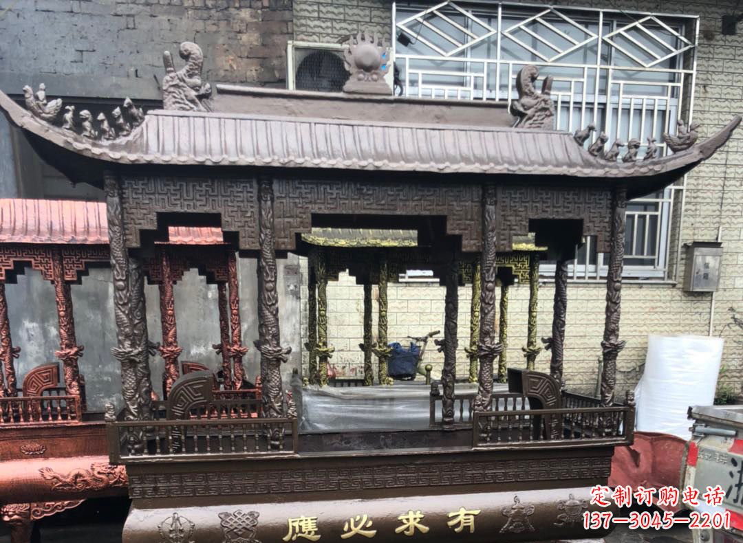 辽阳精美仿古铜香炉雕塑