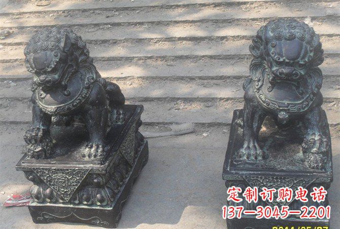 辽阳仿古铸铜狮子雕塑
