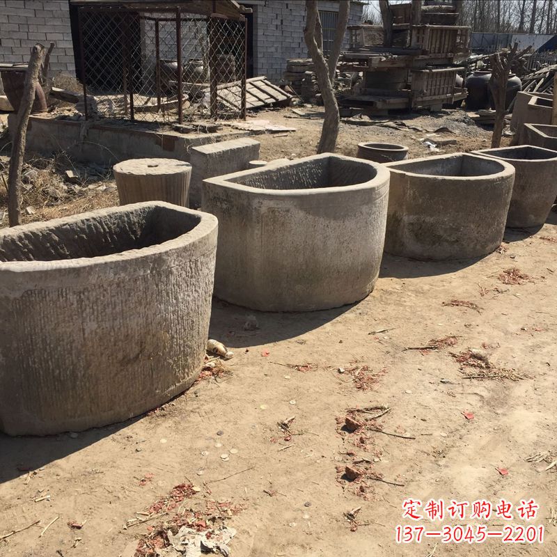 辽阳仿古做旧弧形石槽