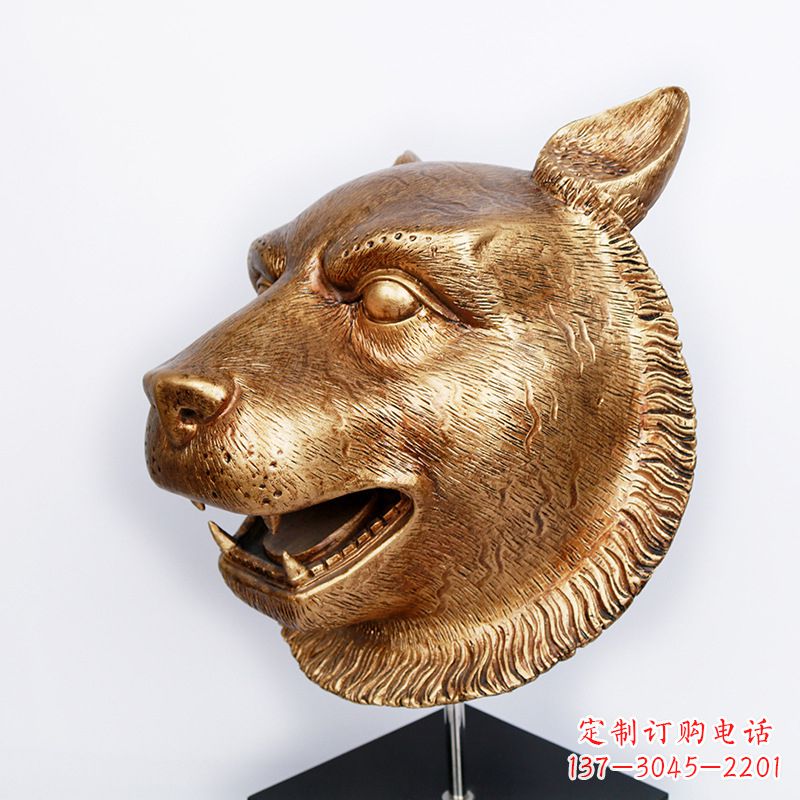 辽阳玻璃钢雕刻虎头