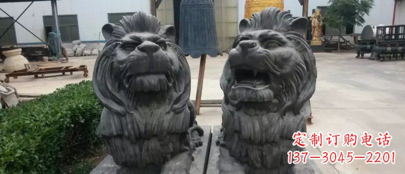 辽阳玻璃钢狮子雕塑