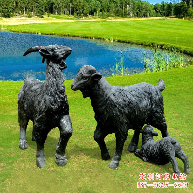 辽阳 雕刻经典,匠心独具,黑山羊雕塑