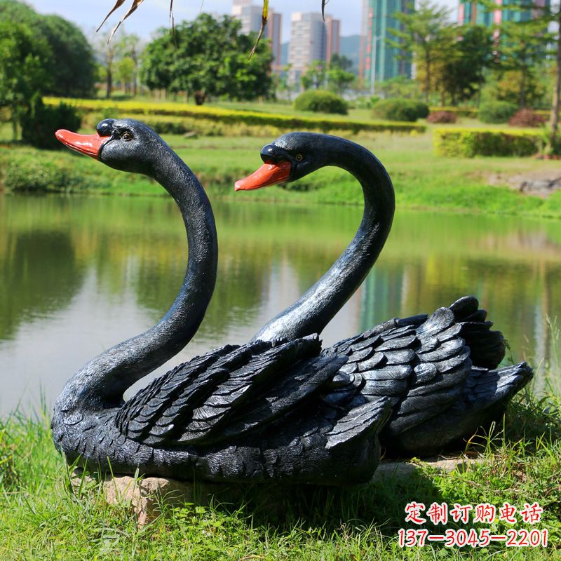 辽阳玻璃钢天鹅雕塑
