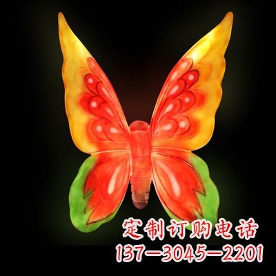 辽阳仿真蝴蝶_大号黄色发光款73x50x30