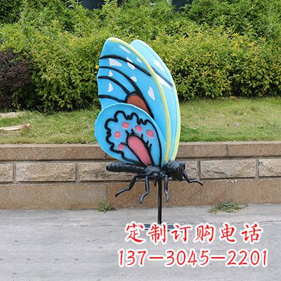 辽阳仿真蝴蝶_大号蓝色款116x75x160