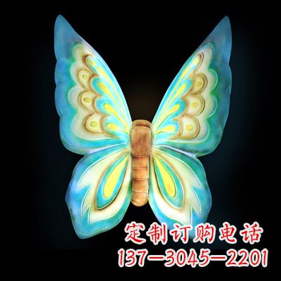 辽阳仿真蝴蝶_大号蓝色发光款73x50x30