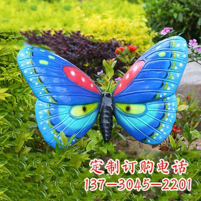 辽阳仿真蝴蝶_蓝色款35x65x42