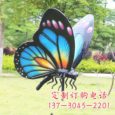 辽阳蓝蝴蝶雕塑-让你的室内空间焕发生机