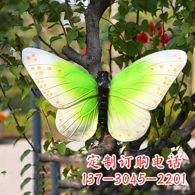 辽阳浅绿色蝴蝶雕塑