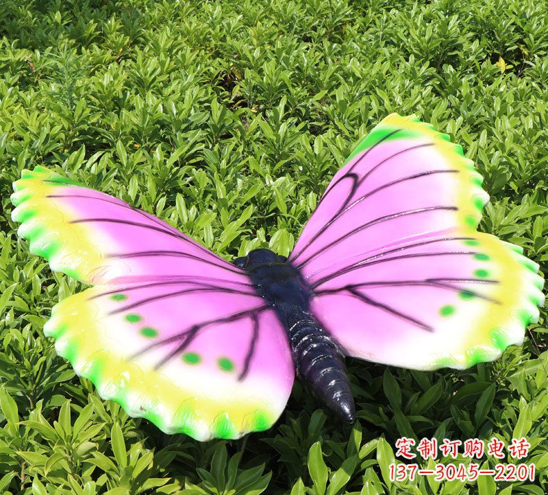 辽阳精美蝴蝶彩绘动物雕塑