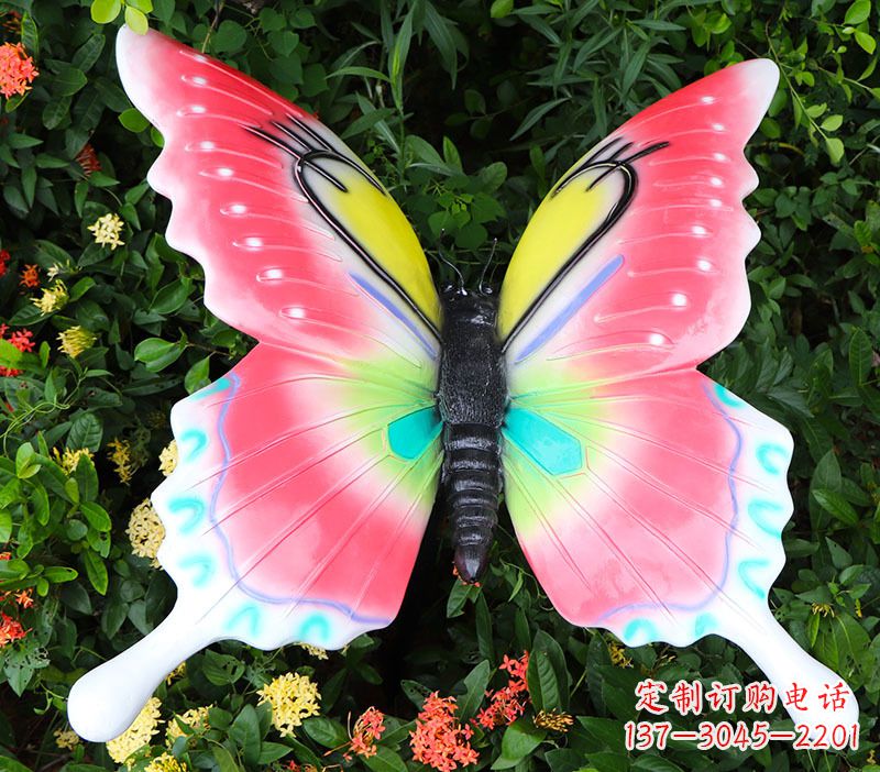 辽阳豪华蝴蝶彩绘树脂雕塑