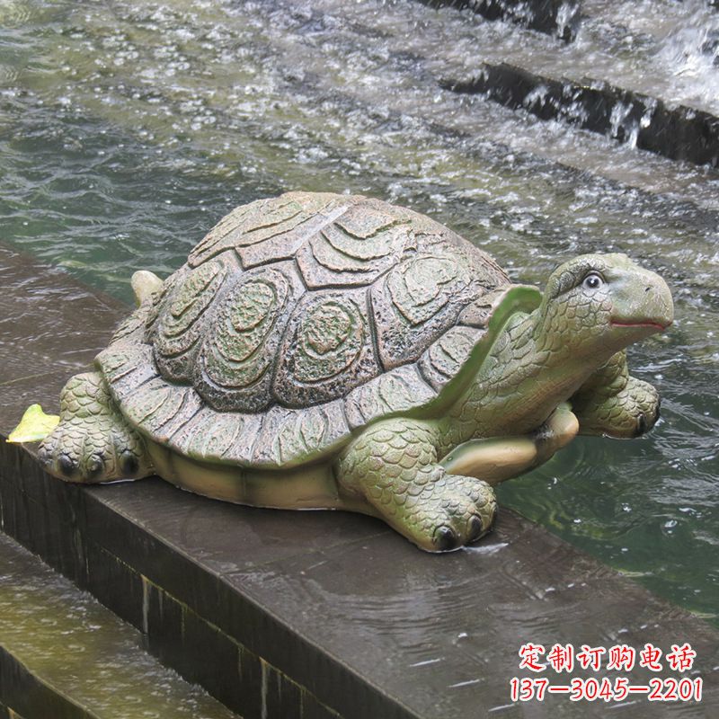 辽阳仿真乌龟-园林水景动物雕塑摆件