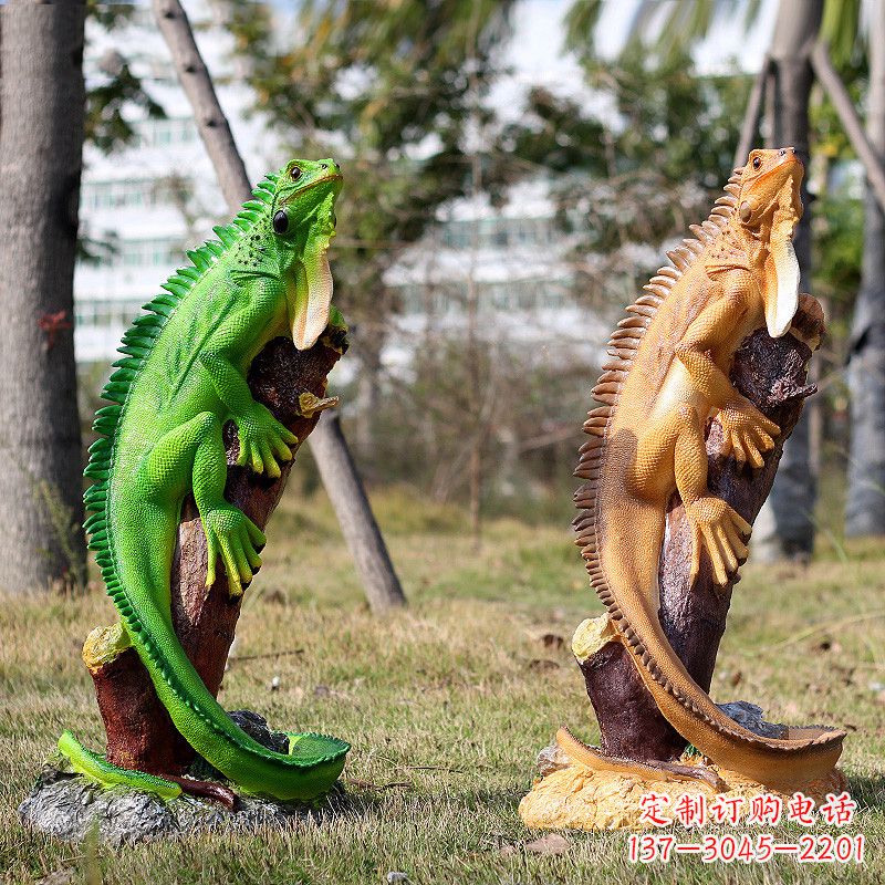 辽阳仿真蜥蜴雕塑摆件