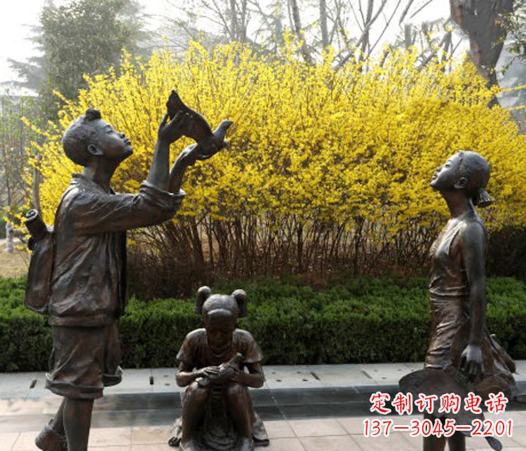 辽阳精致可爱的儿童铜雕