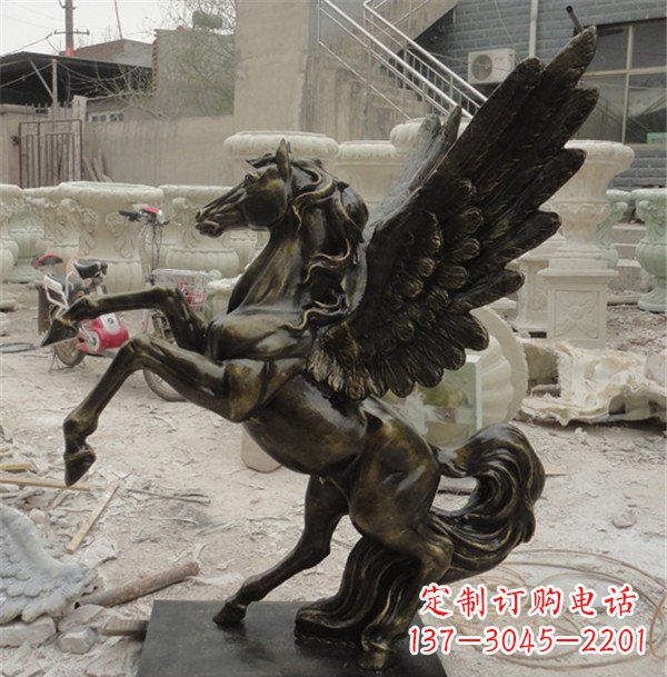 辽阳飞马玻璃钢动物雕塑