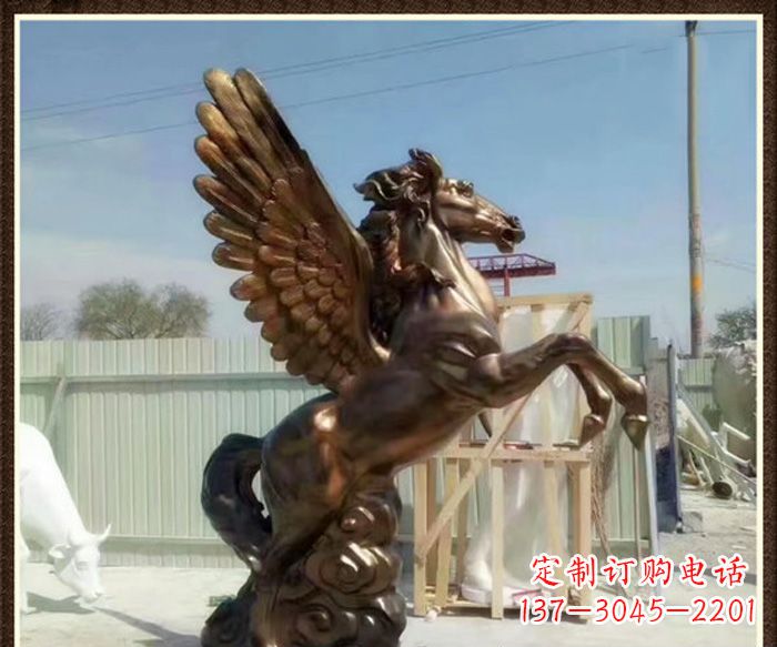 辽阳飞马景观铜雕塑