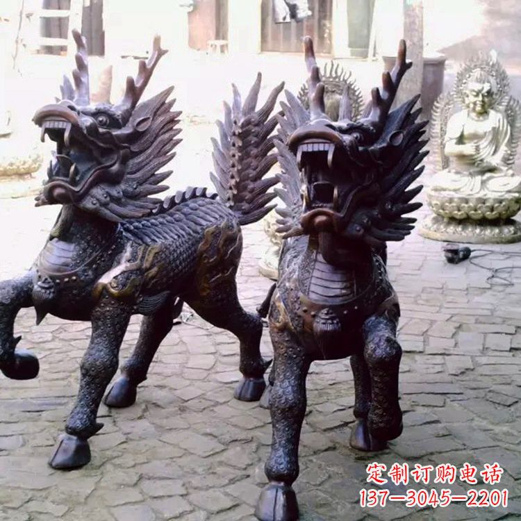 辽阳麒麟雕塑——标志着繁荣与和谐的象征